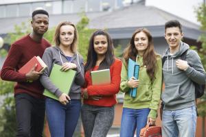 students with their results